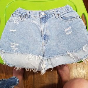 Levis cut off shorts